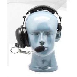CASQUE ANTIBRUIT UNILATERAL AVEC MICRO BOOM ET PTT MOTOROLA GP300 - GES-HA7M